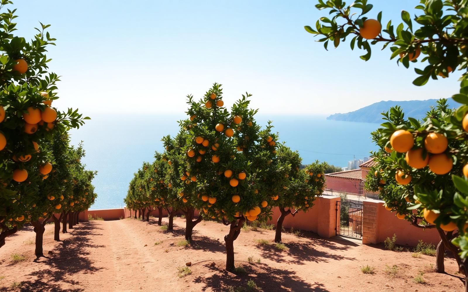 Italian citrus grove above the sea, the Mediterranean inspiration behind Acqua di Parma Arancia di Capri