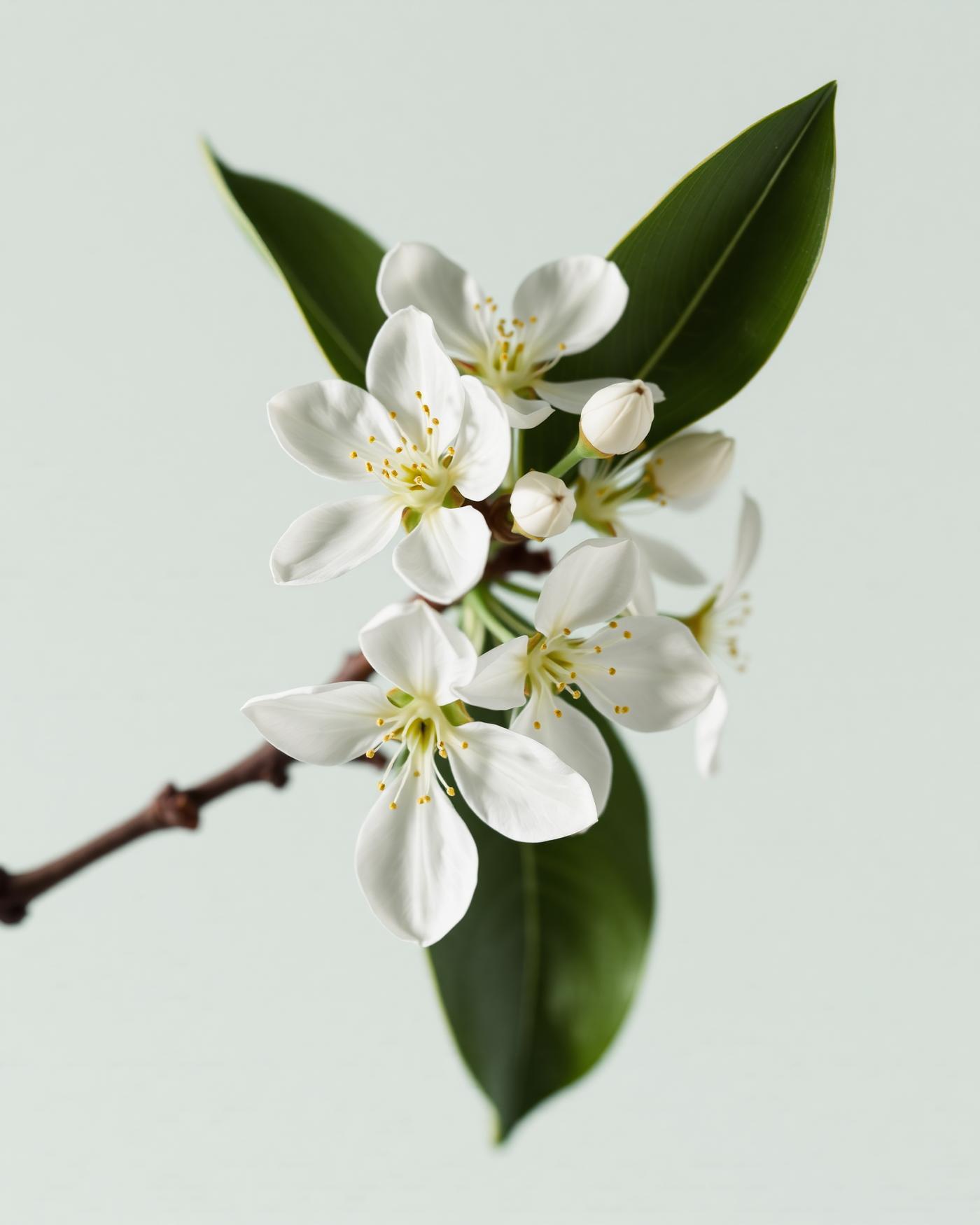 White bitter orange blossom on a branch, the neroli note in Tom Ford Neroli Portofino